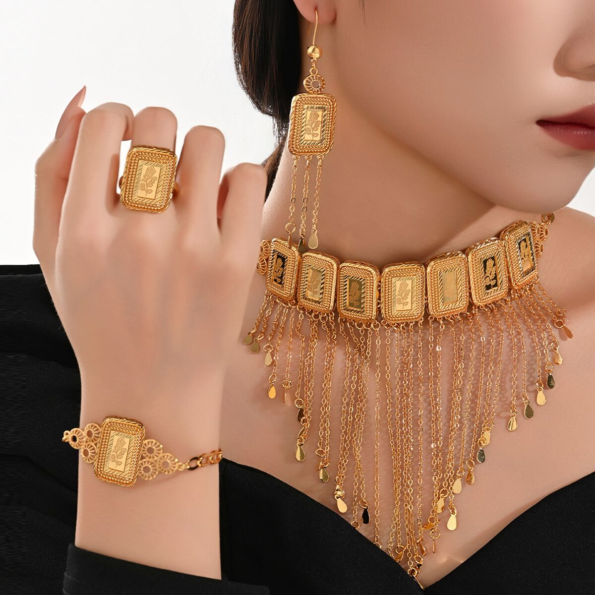 Women'S Fashion Rings Gold - Fashion Dubai 24K Gold Plated Customized