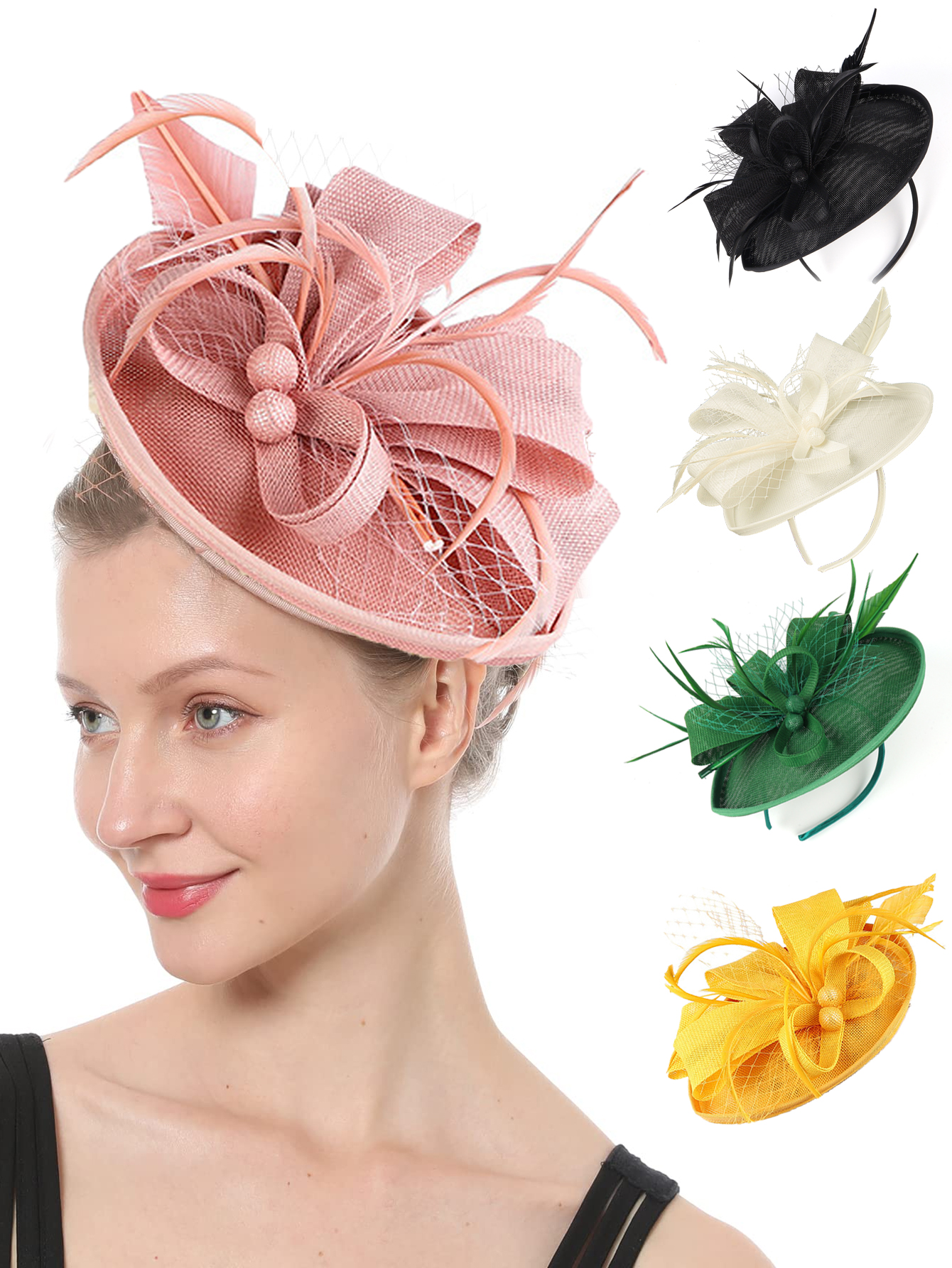 Women'S Fashion Melbourne - 2025 New Teardrop Sinamay Loop Veil