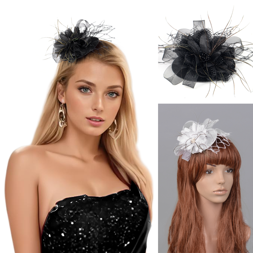 Women'S Fashion Kentucky Derby - Fashion Flower Hat Hair Clips Accessories