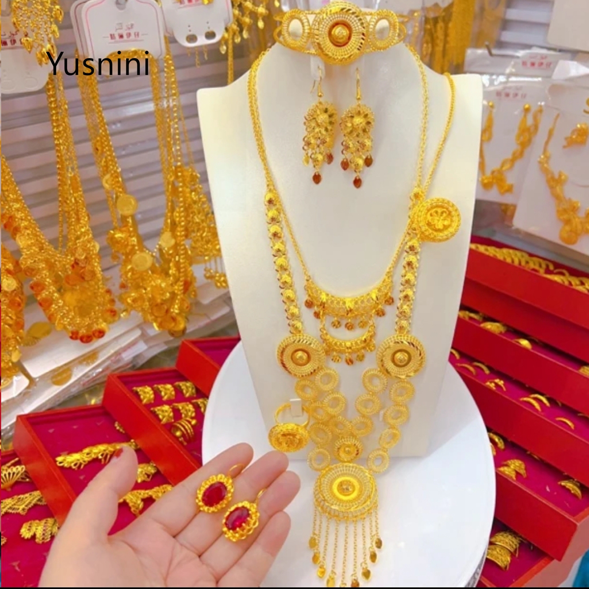 New Dubai Fashion High end 24K - Women'S Fashion Rings Gold ulasan dan harga