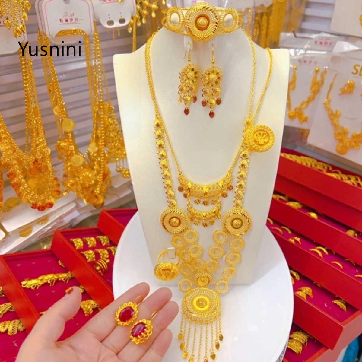New Dubai Fashion High end 24K - Women'S Fashion Rings Gold ulasan dan harga