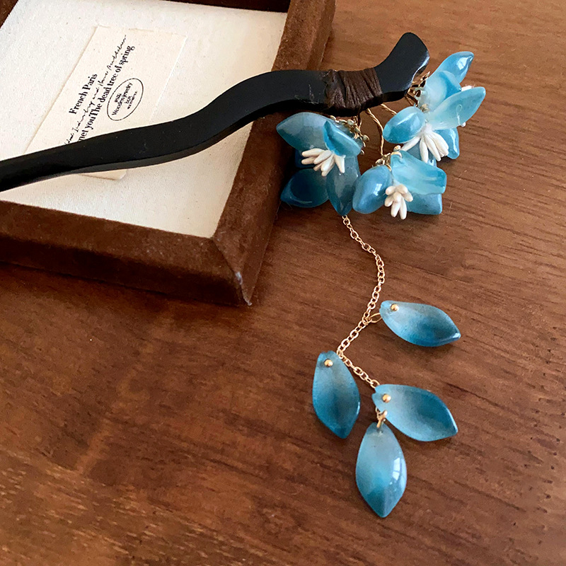 New Chinese Style Blue Glaze F - Women Fashion Hair Style ulasan dan harga