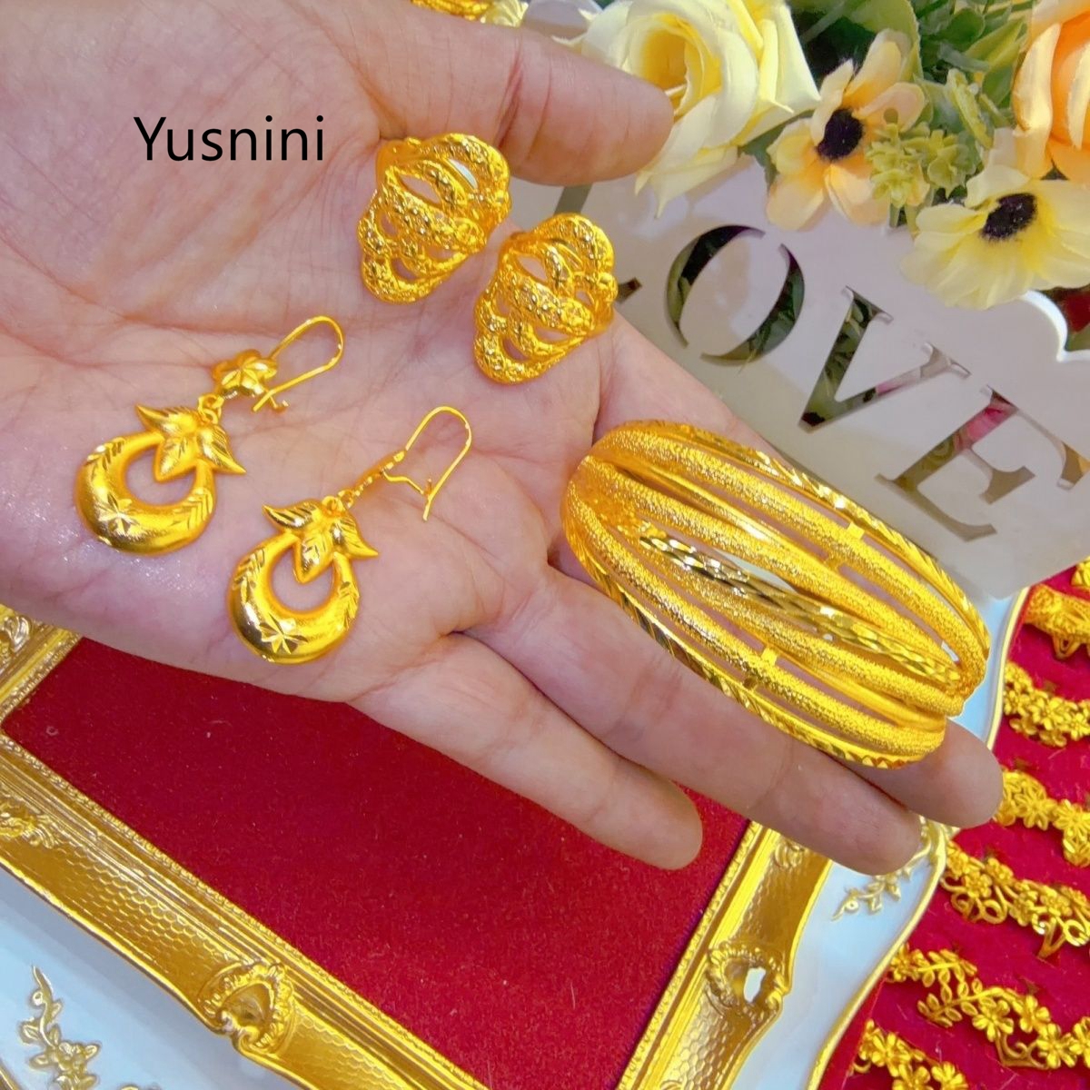 New French Dubai Luxury 24K Go - Women'S Fashion Rings Gold ulasan dan harga