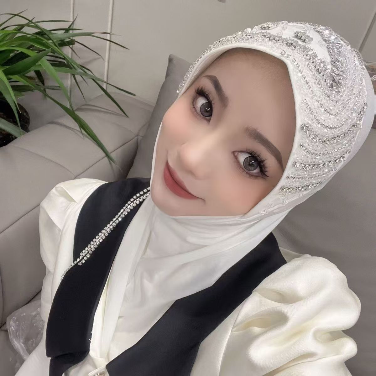 Luxury Hat Hijab Pink Scarf wi - Women'S Fashion Brands ulasan dan harga