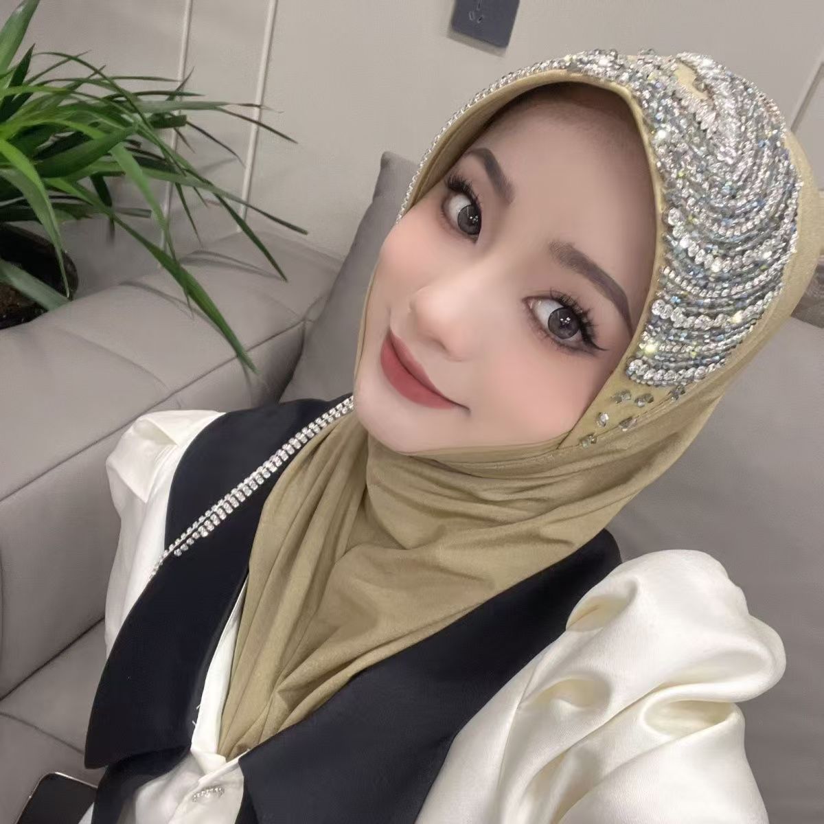 Luxury Hat Hijab Pink Scarf wi - Women'S Fashion Brands ulasan dan harga