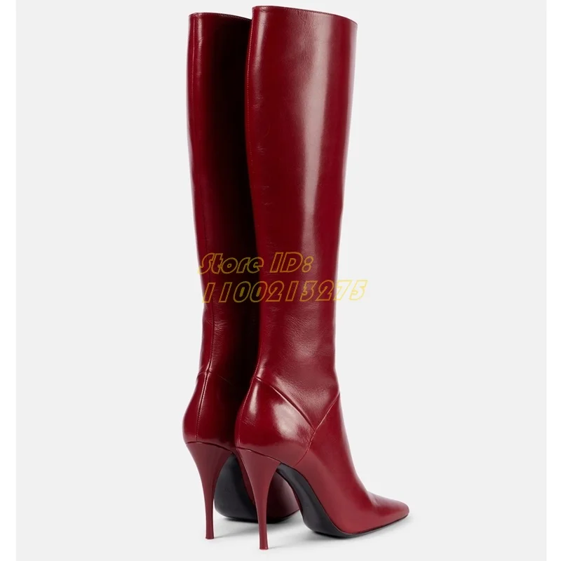 Matte Leather Knee High Boots  - Women'S Fashion Knee High Boots ulasan dan harga