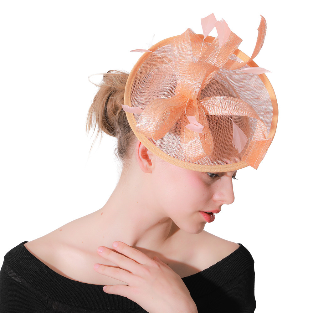 champagne  Fancy Feather Women - Women'S Fashion Kentucky Derby ulasan dan harga