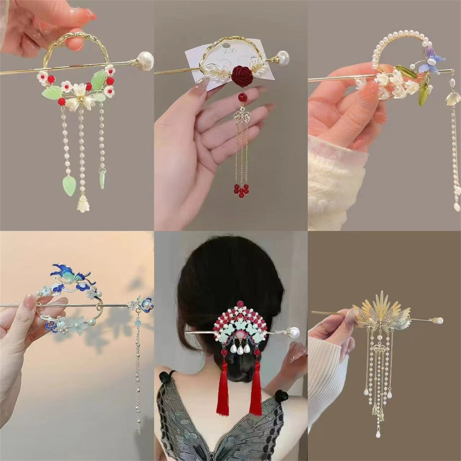 Ethnic Style Hairpin For Women - Women Fashion Hair Style ulasan dan harga