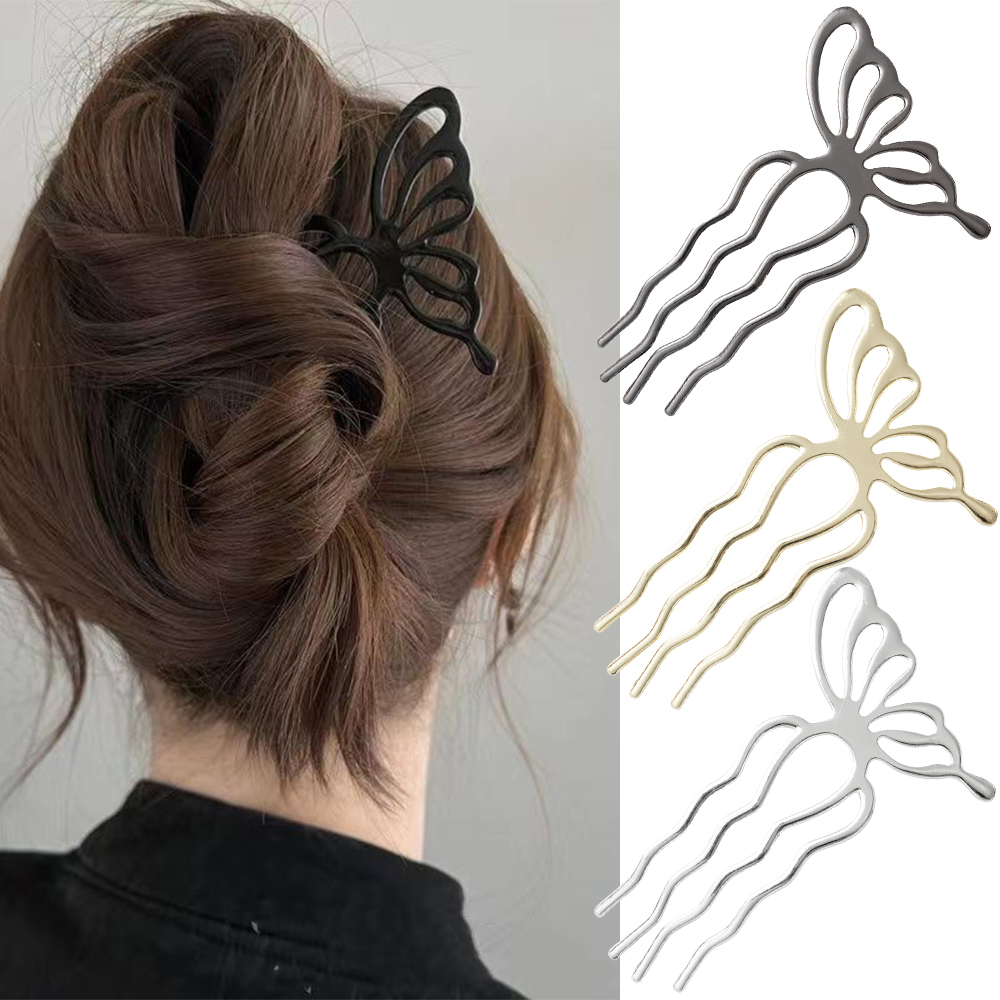 Korean Butterfly U Shape Hair  - Women Fashion Hair Style ulasan dan harga