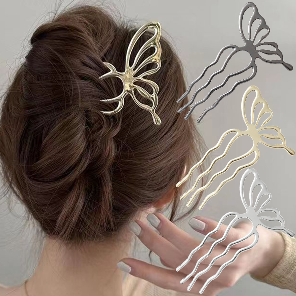 Korean Butterfly U Shape Hair  - Women Fashion Hair Style ulasan dan harga