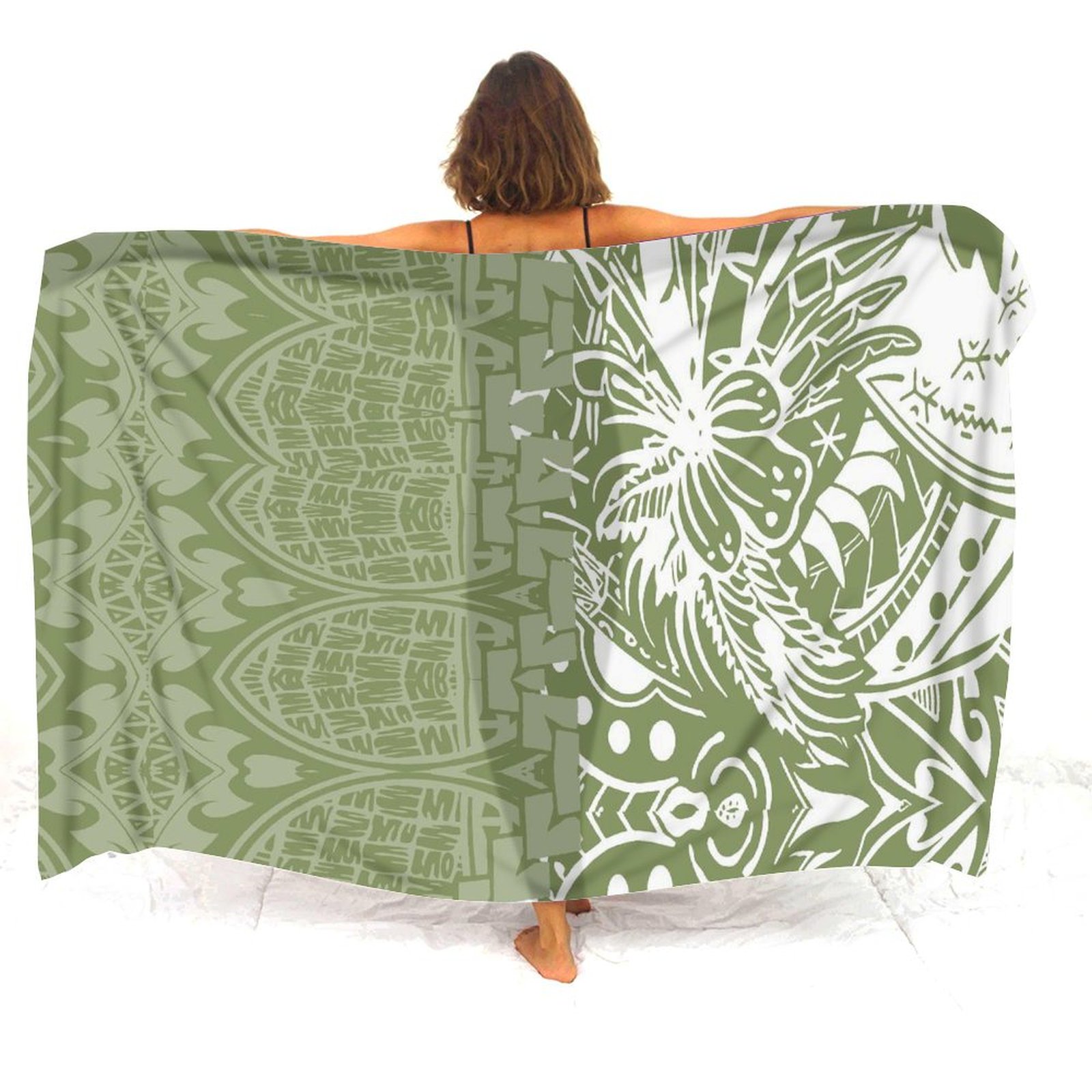 Hawaiian Apron Custom-Printed  - Printed Wrap Skirt ulasan dan harga
