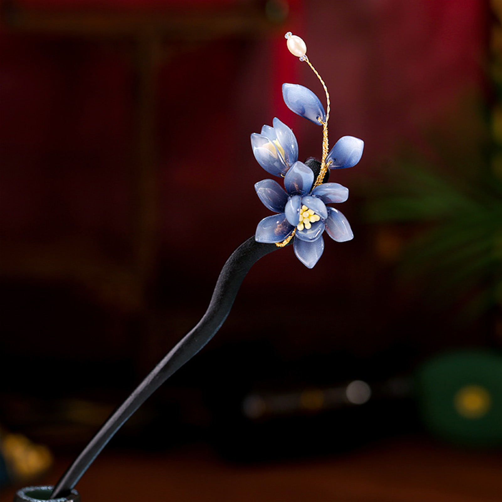 Wedding Hanfu Hairpin wood hai - Women Fashion Hair Style ulasan dan harga