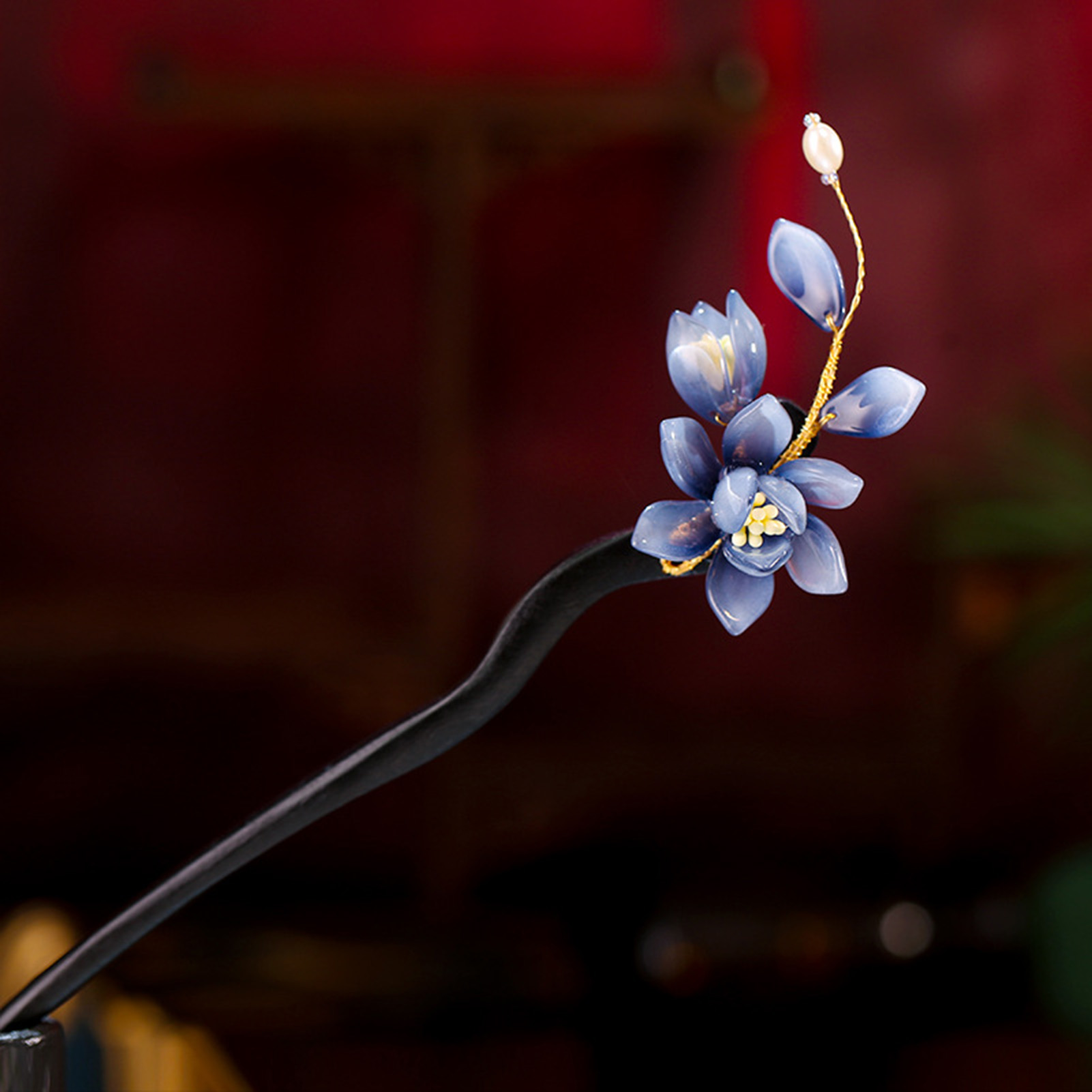 Wedding Hanfu Hairpin wood hai - Women Fashion Hair Style ulasan dan harga