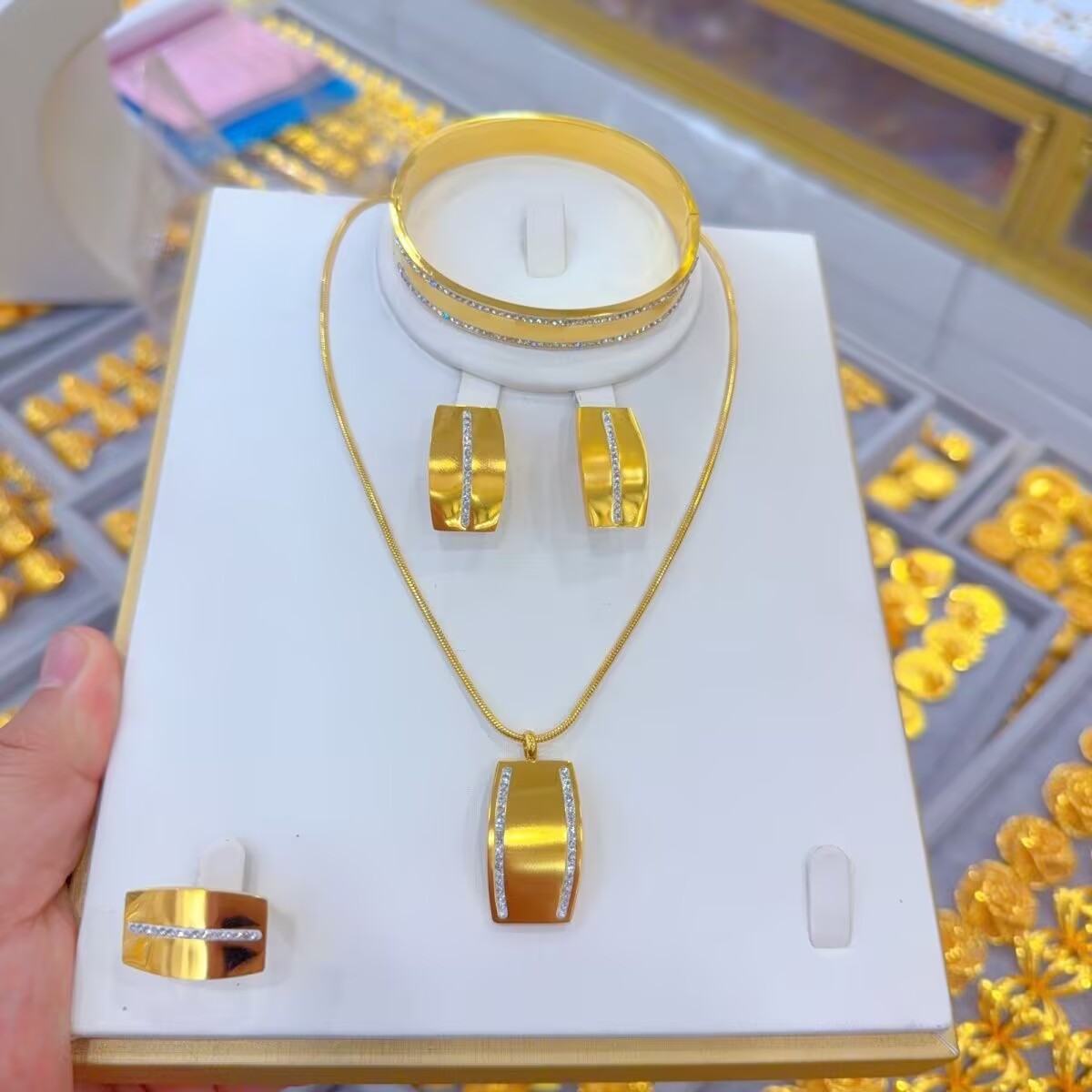 New Middle East French Titaniu - Women'S Fashion Rings Gold ulasan dan harga