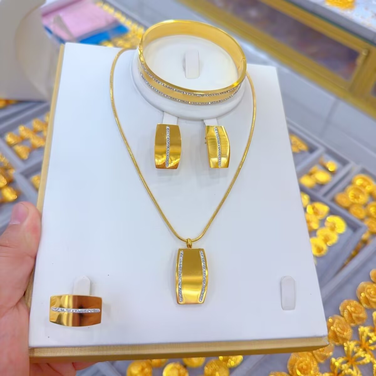 New Middle East French Titaniu - Women'S Fashion Rings Gold ulasan dan harga