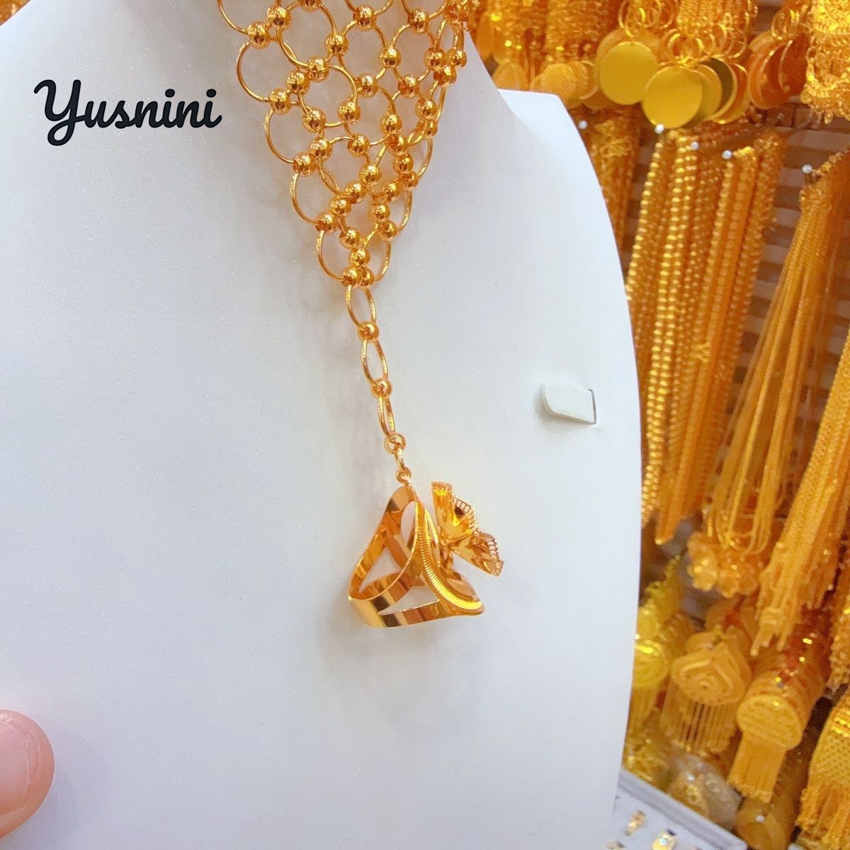 Fashion Dubai 24K Gold Plated  - Women'S Fashion Rings Gold ulasan dan harga