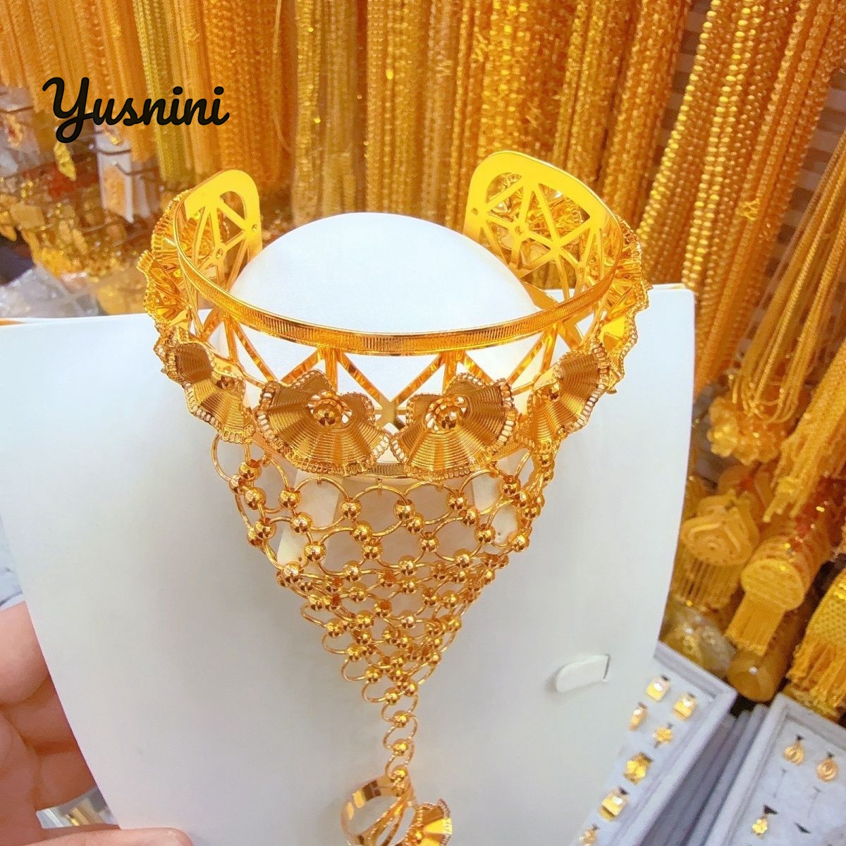 Fashion Dubai 24K Gold Plated  - Women'S Fashion Rings Gold ulasan dan harga