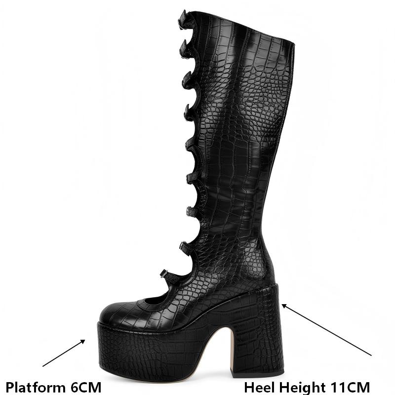 Onlymaker Women Round Toe Plat - Women'S Fashion Knee High Boots ulasan dan harga