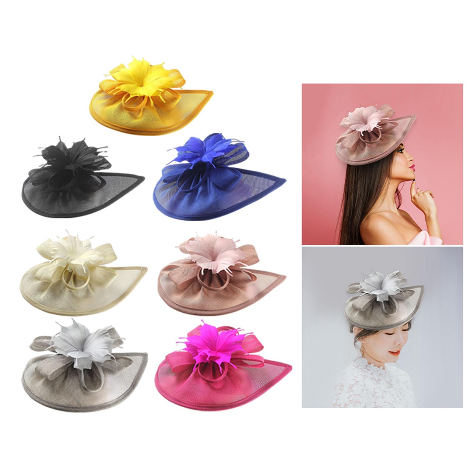 Flower Feather Fascinator Hat  - Women'S Fashion Kentucky Derby ulasan dan harga