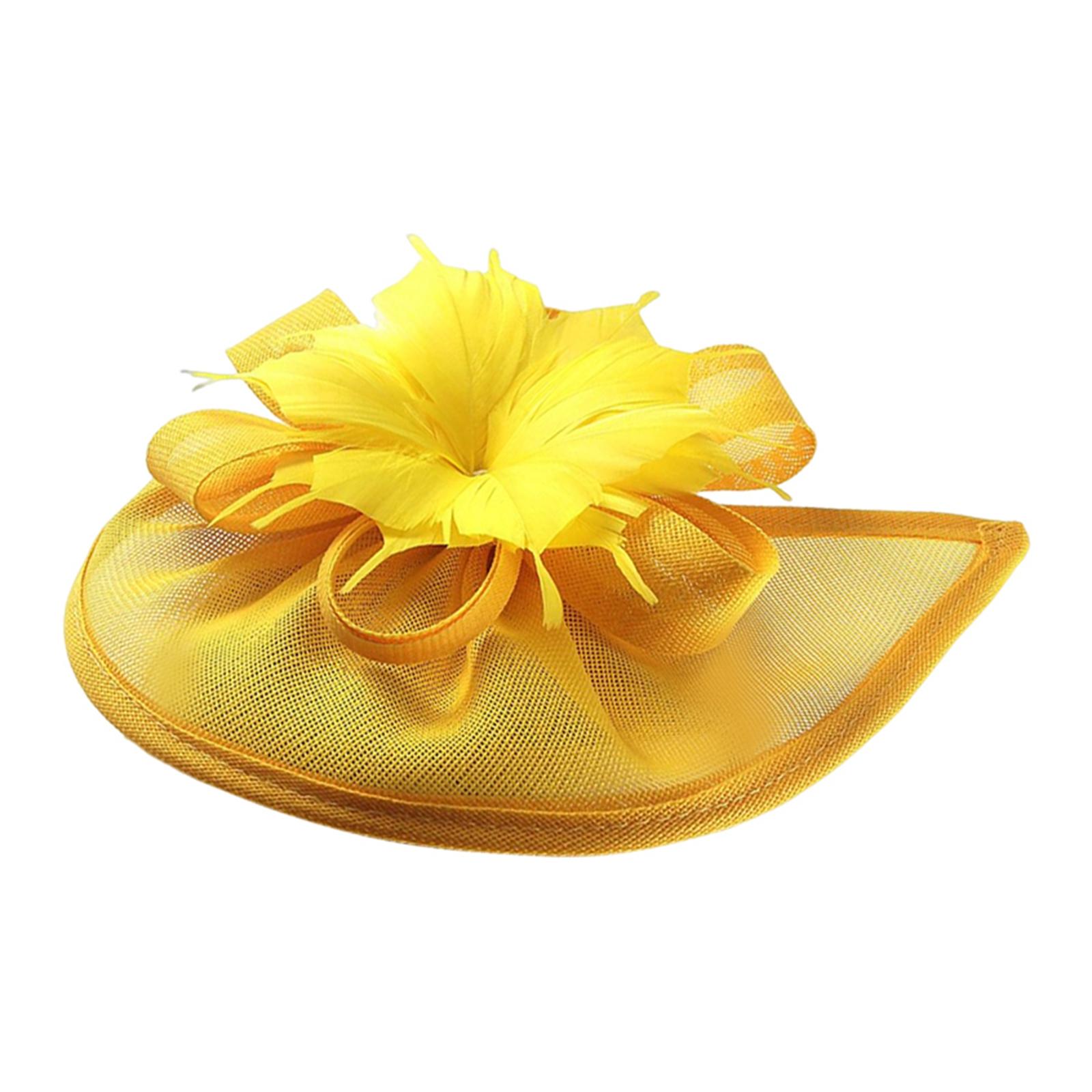Flower Feather Fascinator Hat  - Women'S Fashion Kentucky Derby ulasan dan harga