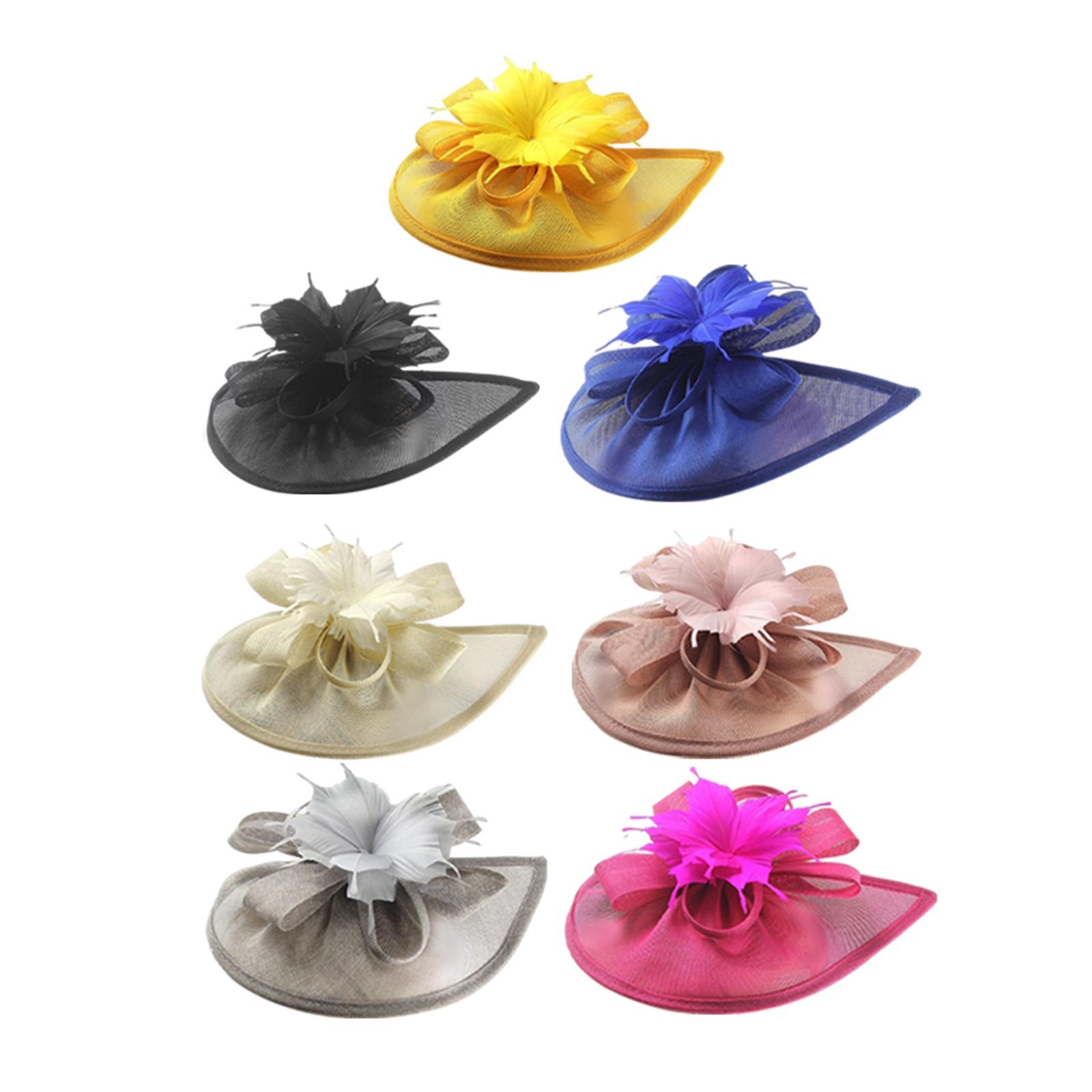Flower Feather Fascinator Hat  - Women'S Fashion Kentucky Derby ulasan dan harga