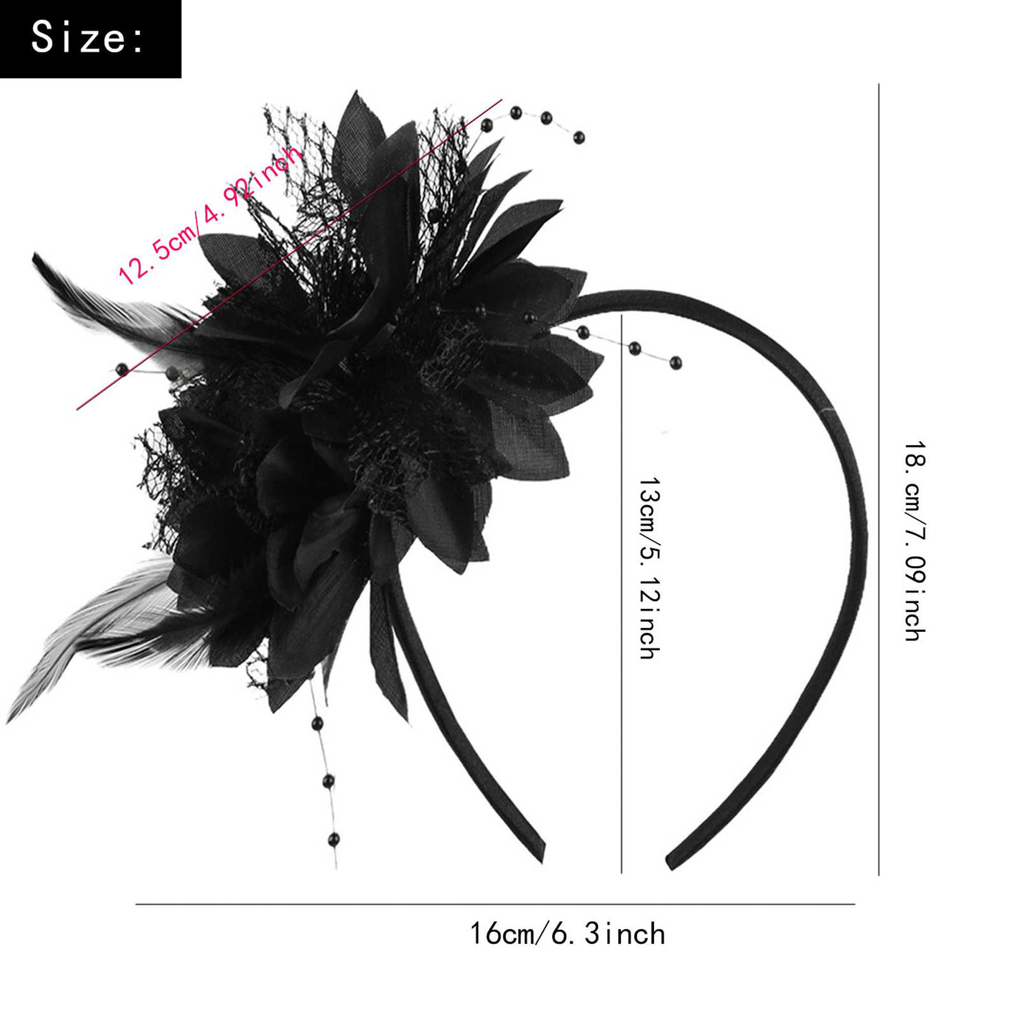 Elegant Feathered Headpiece wi - Women'S Fashion Kentucky Derby ulasan dan harga