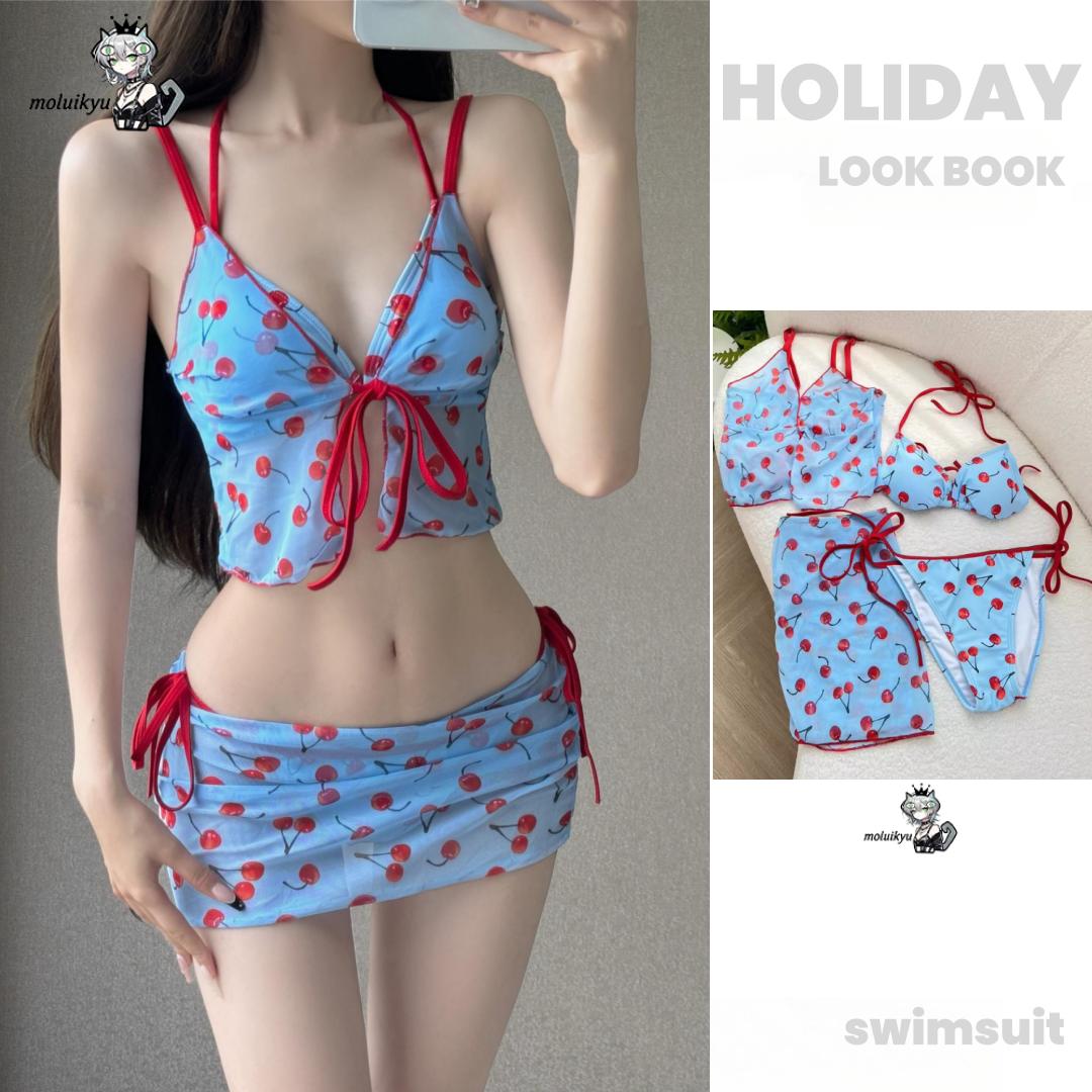 4Pcs Pure Desire Pure Color Ch - Printed Wrap Skirt ulasan dan harga
