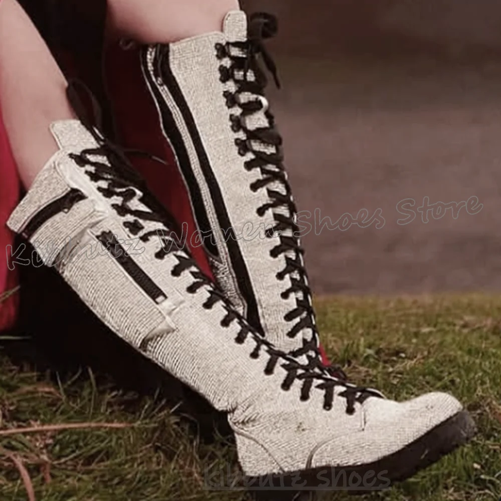 Knee High Boots Bling Glossy P - Women'S Fashion Knee High Boots ulasan dan harga