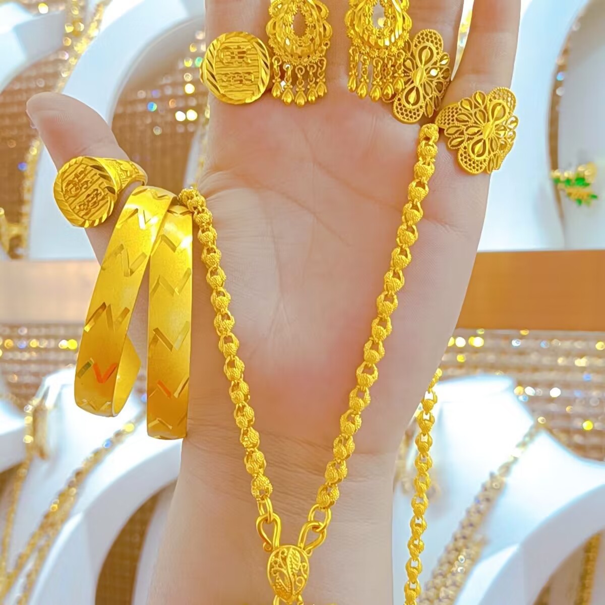 Popodion Women's Jewelry New 1 - Women'S Fashion Rings Gold ulasan dan harga