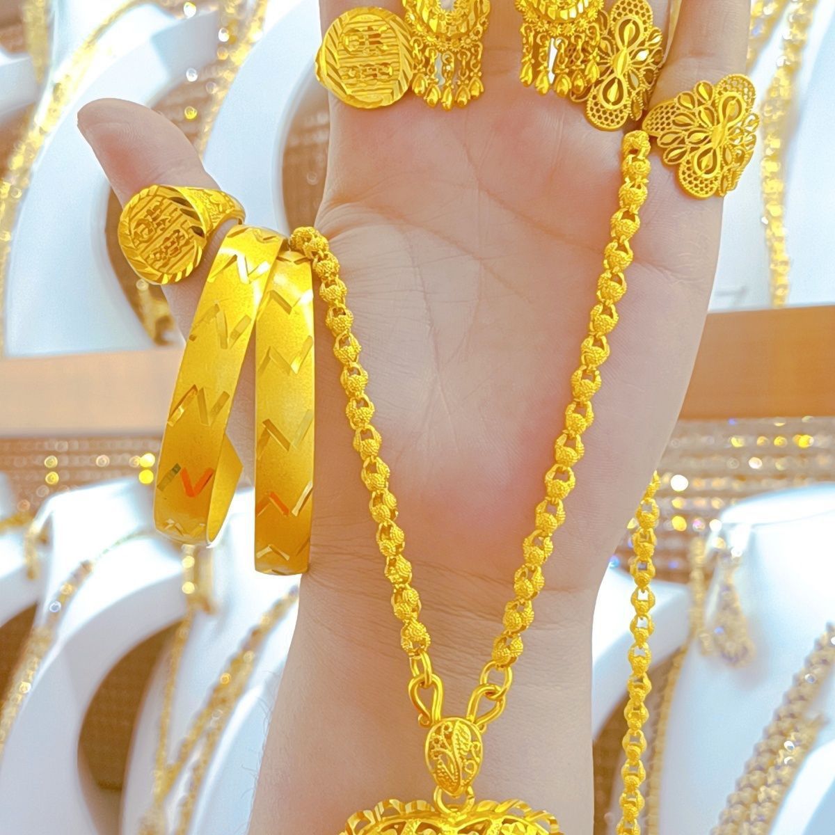 Popodion Women's Jewelry New 1 - Women'S Fashion Rings Gold ulasan dan harga
