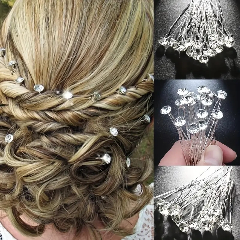 20Pcs Sparkling Crystal Hair P - Women Fashion Hair Style ulasan dan harga