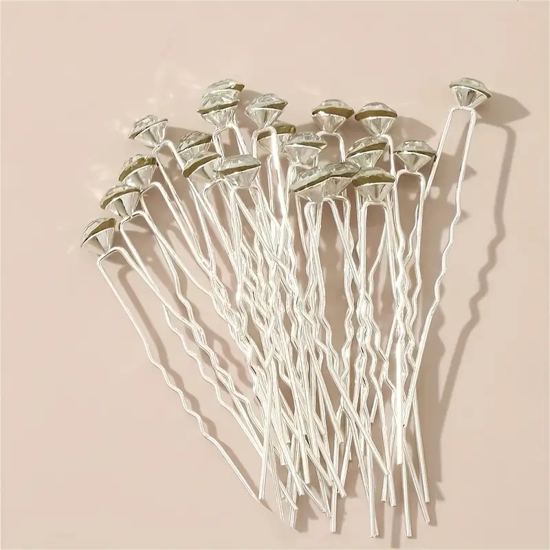 20Pcs Sparkling Crystal Hair P - Women Fashion Hair Style ulasan dan harga