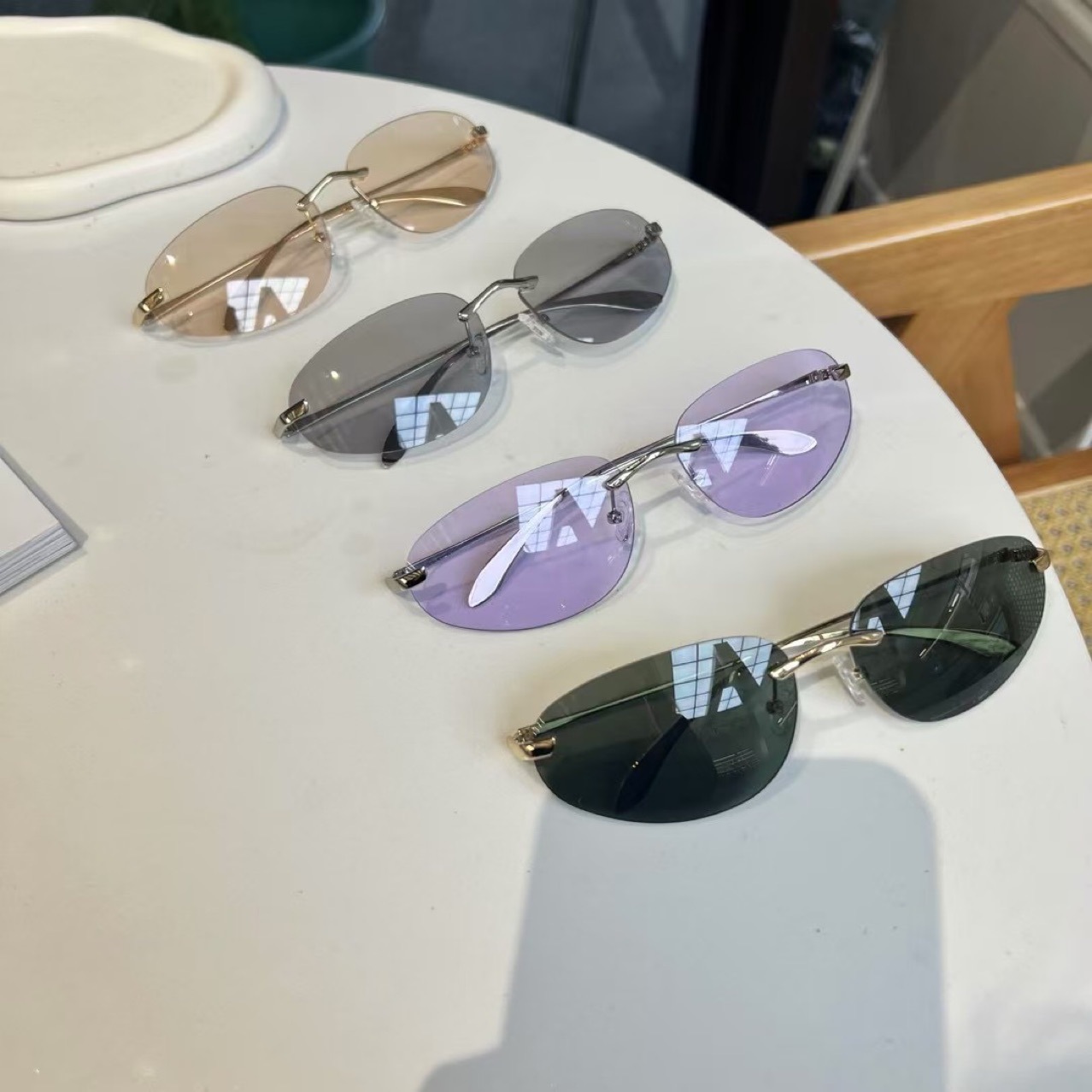 UV400 Rimless Shades, Cat Eye  - Women'S Fashion Essentials ulasan dan harga