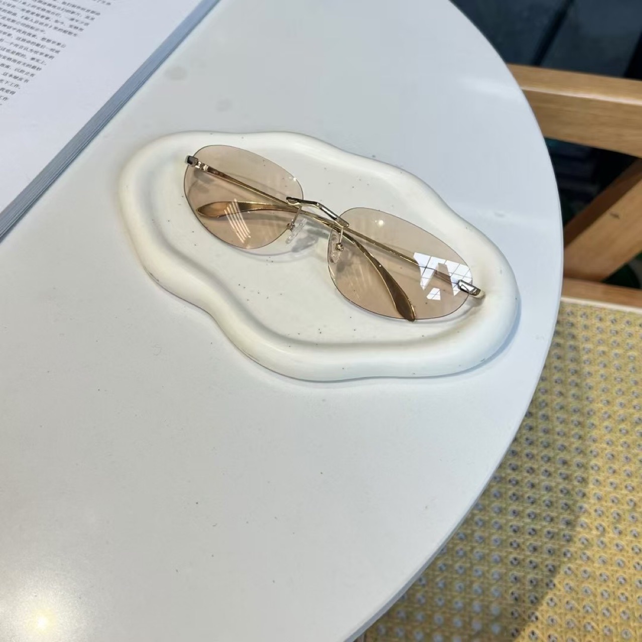 UV400 Rimless Shades, Cat Eye  - Women'S Fashion Essentials ulasan dan harga