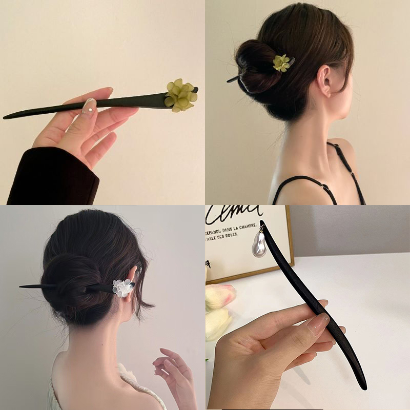 Vintage Chinese Style Wooden F - Women Fashion Hair Style ulasan dan harga