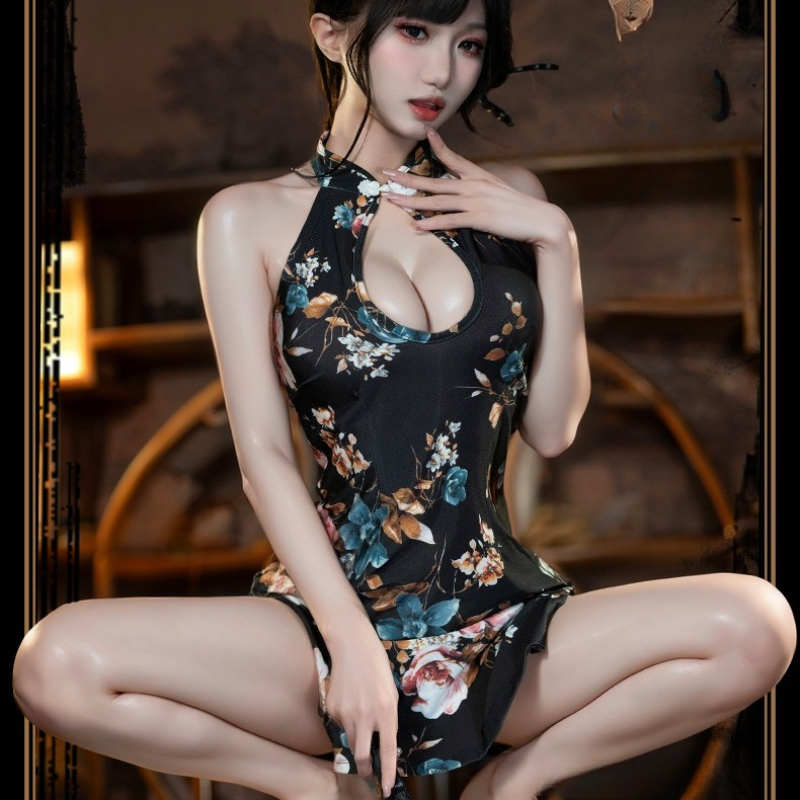Chinese Style Classical Slim Q - Printed Wrap Skirt ulasan dan harga
