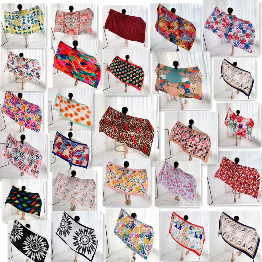 20 styles 90x180cm Cotton line - Printed Wrap Skirt ulasan dan harga