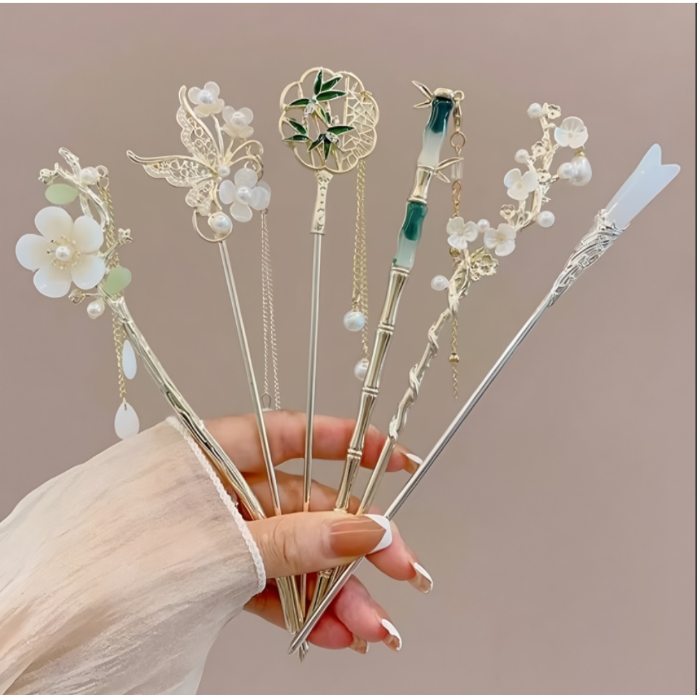1/6pcs Elegant Chinese Style T - Women Fashion Hair Style ulasan dan harga