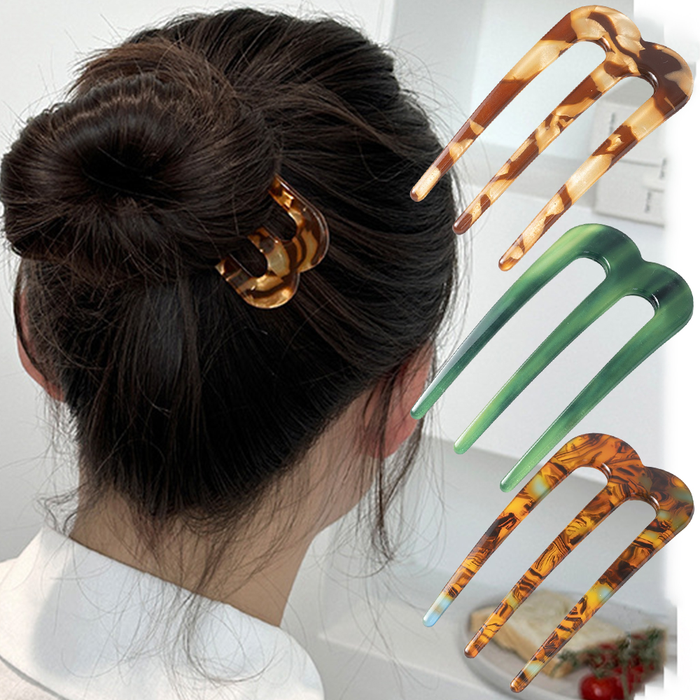Acetic Acid Hair Forks Three T - Women Fashion Hair Style ulasan dan harga