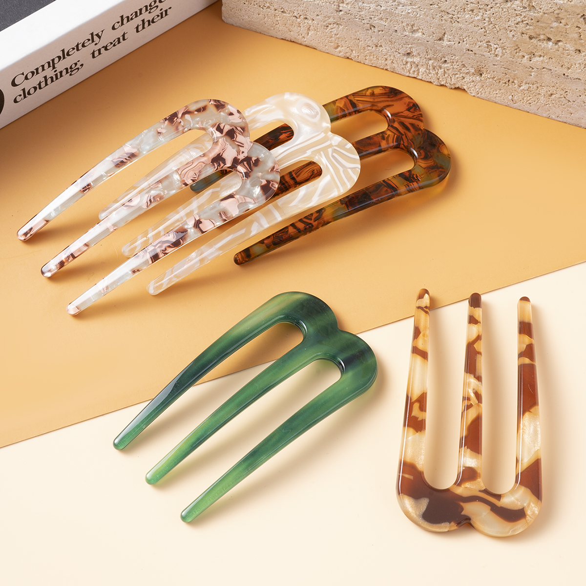 Acetic Acid Hair Forks Three T - Women Fashion Hair Style ulasan dan harga