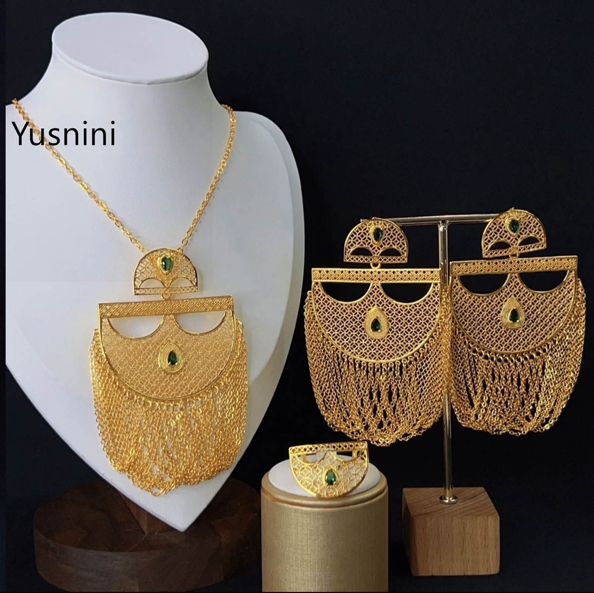 Fashion Women's Jewelry Set Du - Women'S Fashion Rings Gold ulasan dan harga