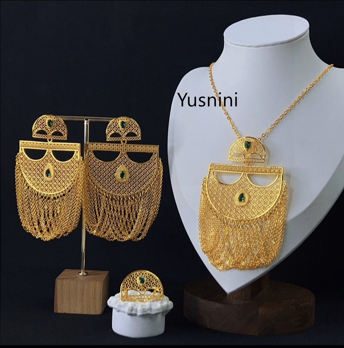 Fashion Women's Jewelry Set Du - Women'S Fashion Rings Gold ulasan dan harga