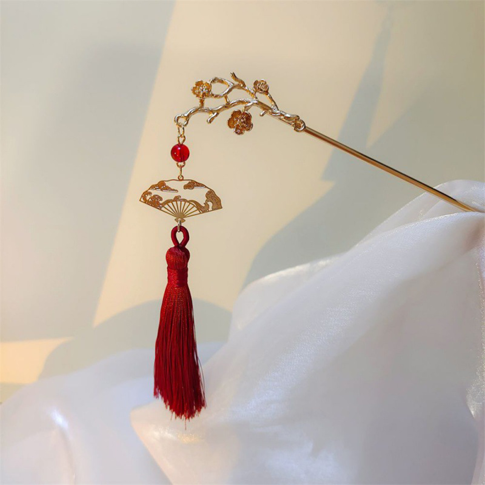Retro Flower Tassel Hairpin Fo - Women Fashion Hair Style ulasan dan harga