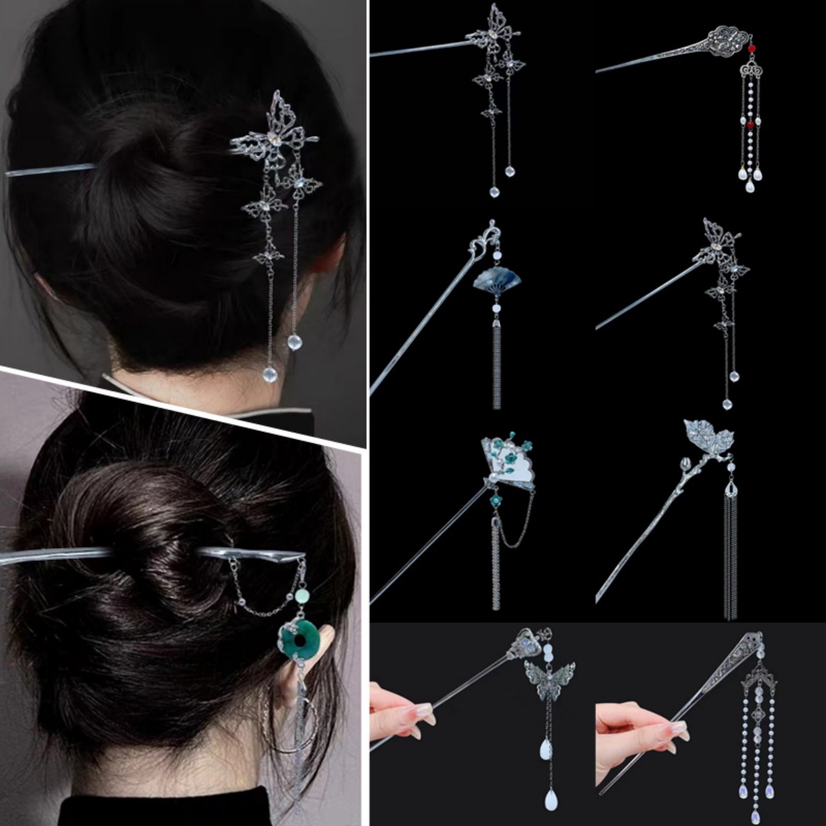 18cm Chinese Style Hairpin Ele - Women Fashion Hair Style ulasan dan harga