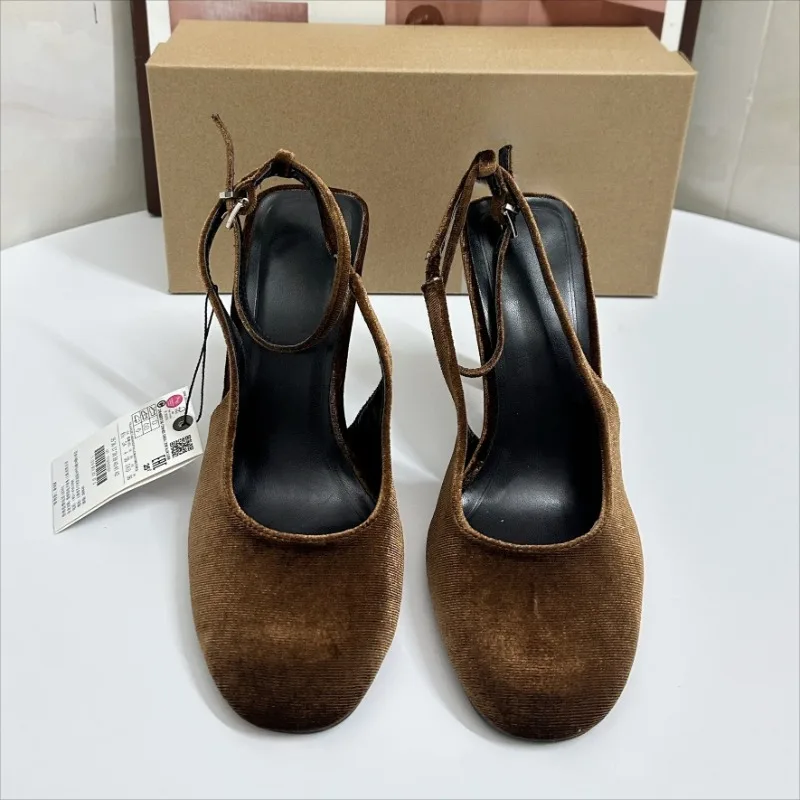 Retro Brown Suede Summer Women - Women'S Fashion Brands ulasan dan harga