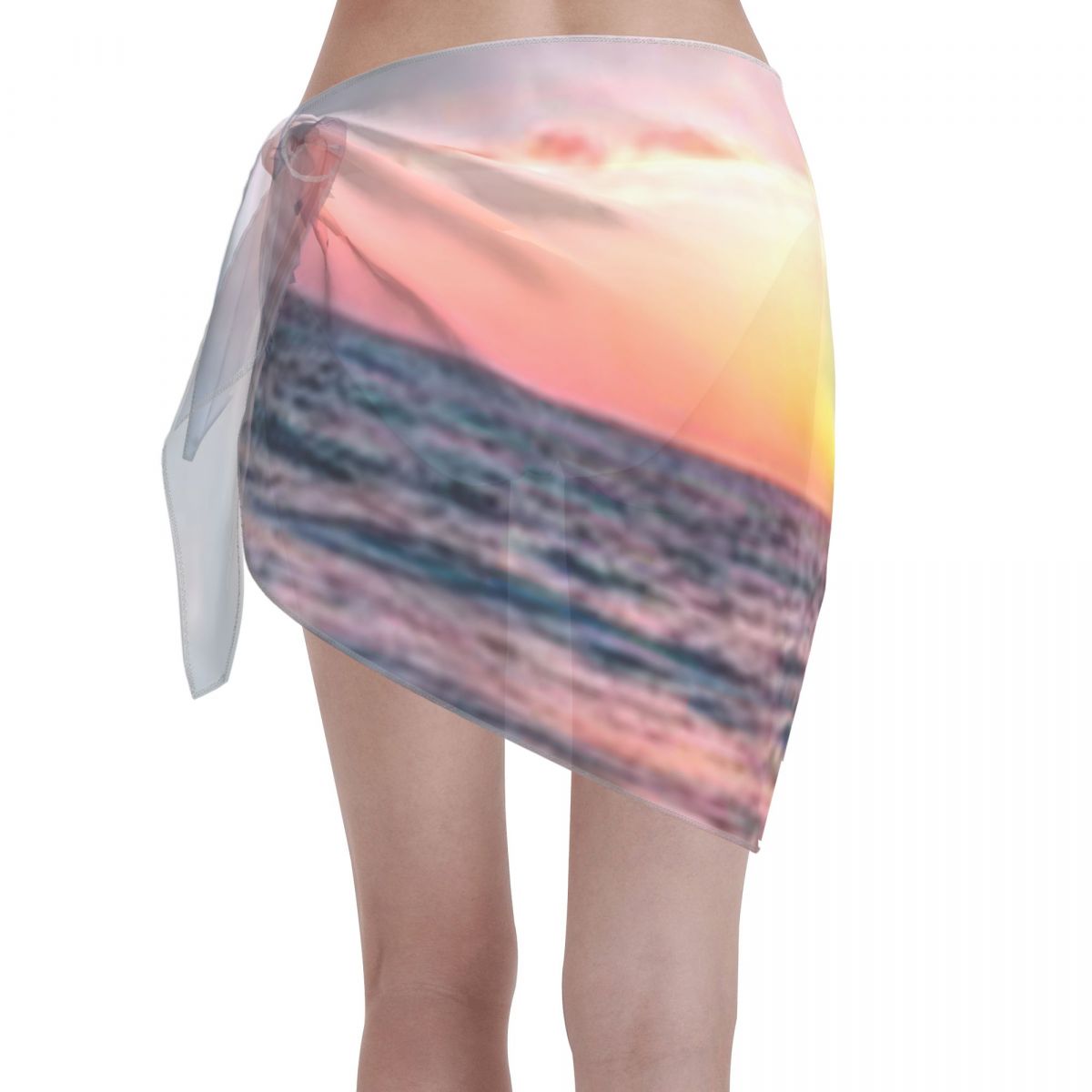 Promotion Sunset On A Beach Wo - Printed Wrap Skirt ulasan dan harga