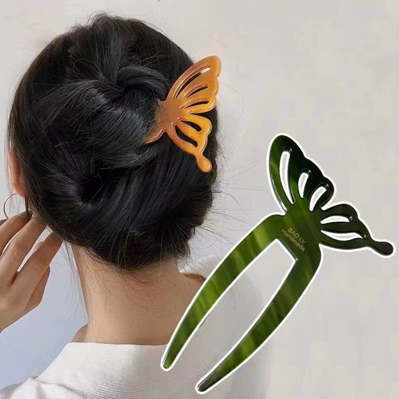 Elegant Acetic Acid Butterfly  - Women Fashion Hair Style ulasan dan harga