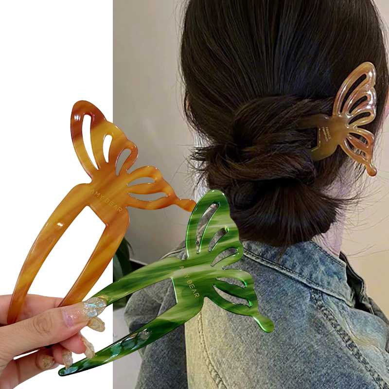 Elegant Acetic Acid Butterfly  - Women Fashion Hair Style ulasan dan harga