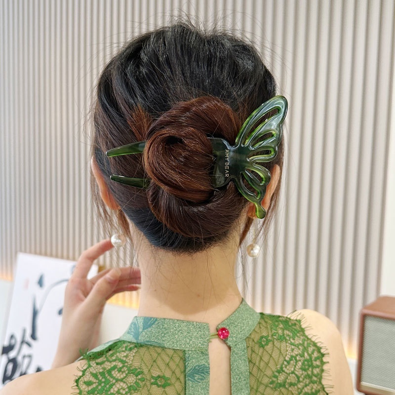 Elegant Acetic Acid Butterfly  - Women Fashion Hair Style ulasan dan harga