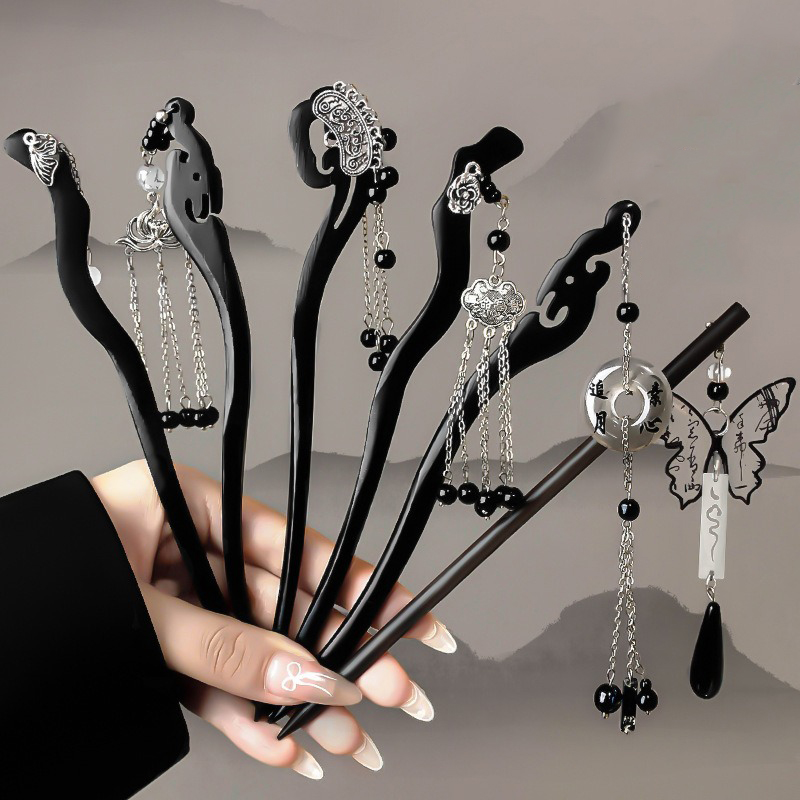 1pc Chinese Ancient Style Ink  - Women Fashion Hair Style ulasan dan harga
